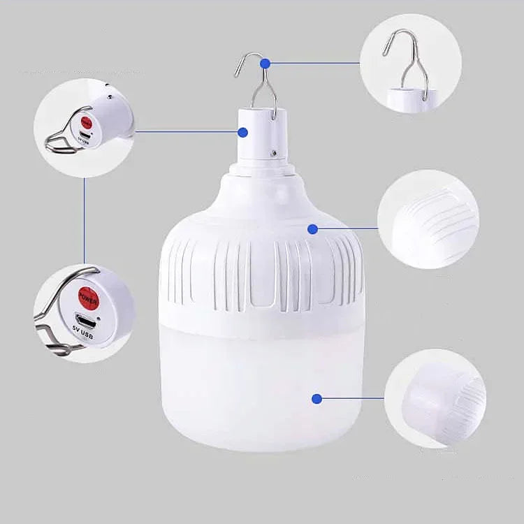 מנורת חירום נטענת עוצמתית 80W